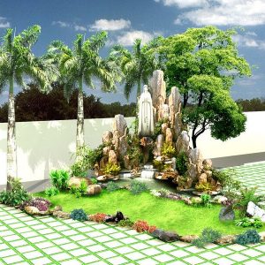 Xây hòn non bộ theo phong thủy mang khí vượng cho ngôi nhà -5